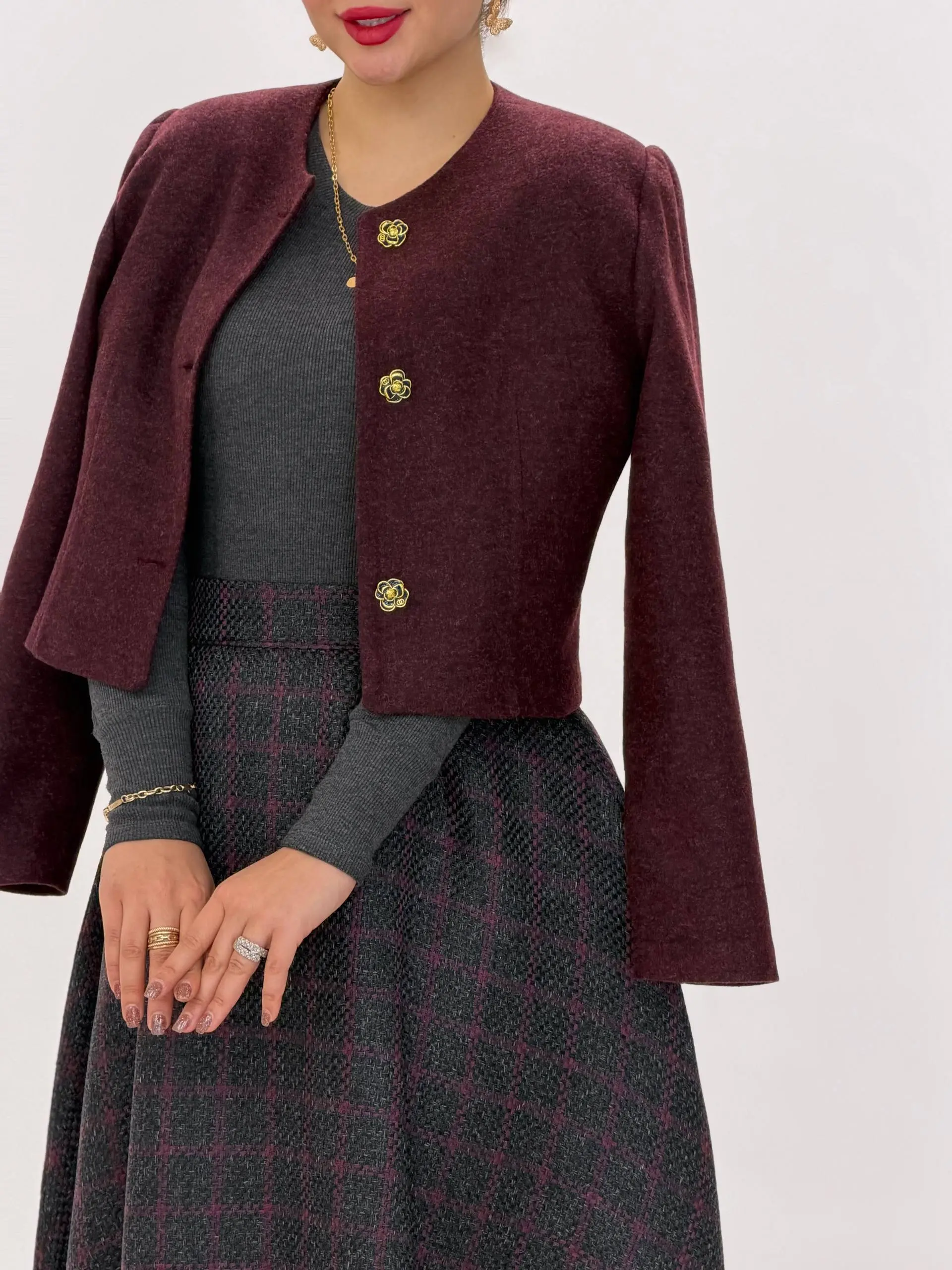 3864-کت و دامن لاوین